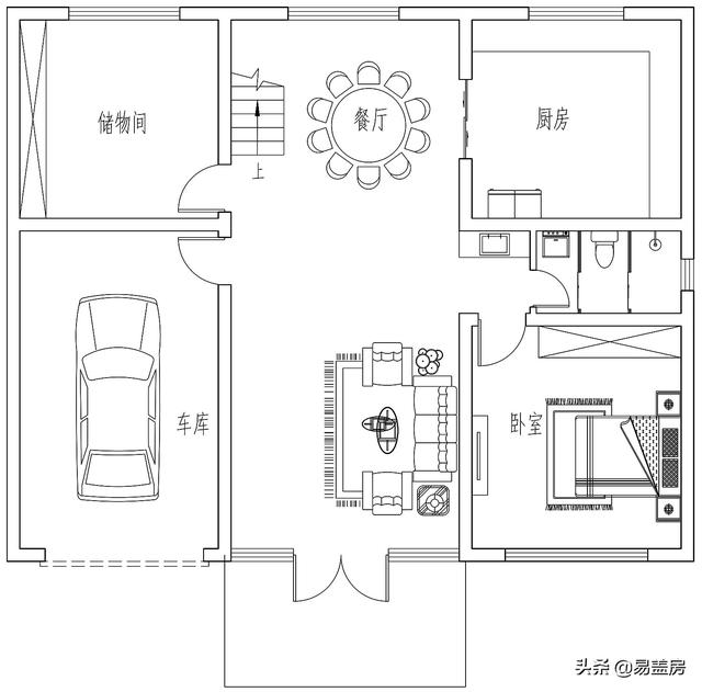 四川遂寧別墅項目概況：二層簡歐風格別墅設計圖，布局明確清晰