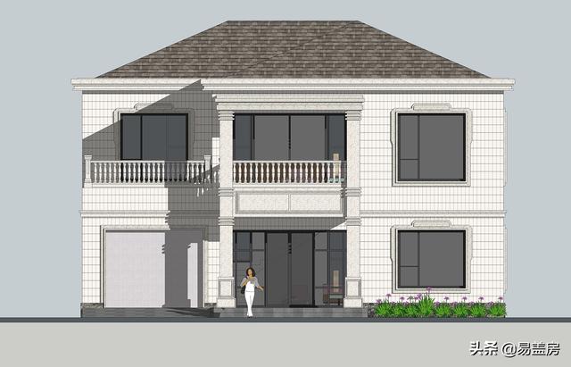 四川遂寧別墅項目概況：二層簡歐風格別墅設計圖，布局明確清晰