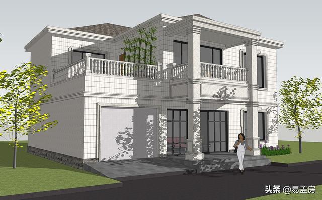 四川遂寧別墅項目概況：二層簡歐風格別墅設計圖，布局明確清晰