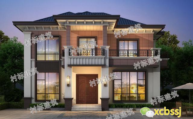 新中式二層自建房設計圖，適合中國人的生活習慣，居住舒適有意境