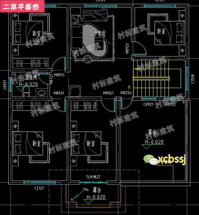 新中式二層自建房設計圖，適合中國人的生活習慣，居住舒適有意境