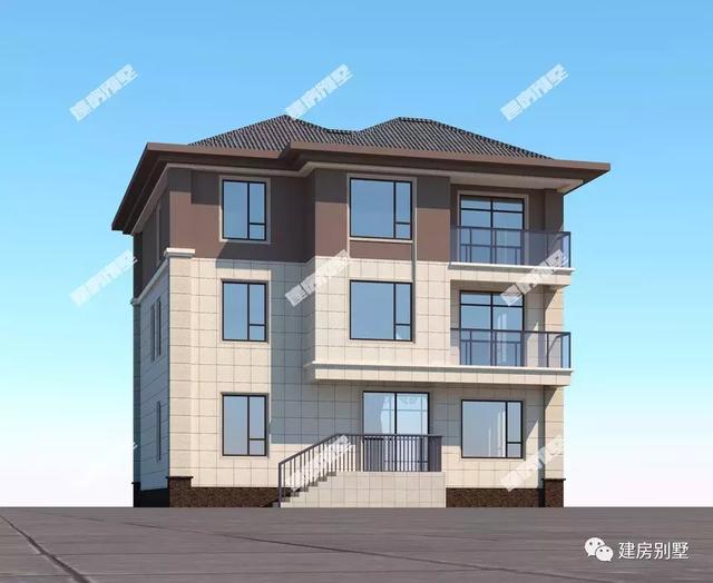 開間11.4米的2棟自建房設(shè)計圖，造價居中，外觀很美