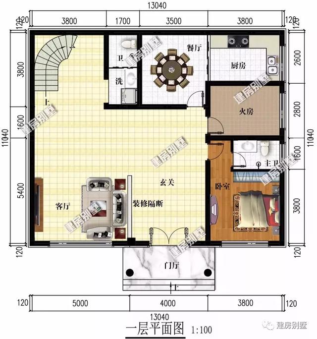 兩棟歐式三層自建房設(shè)計(jì)圖，開(kāi)間13米多，建的人特別多