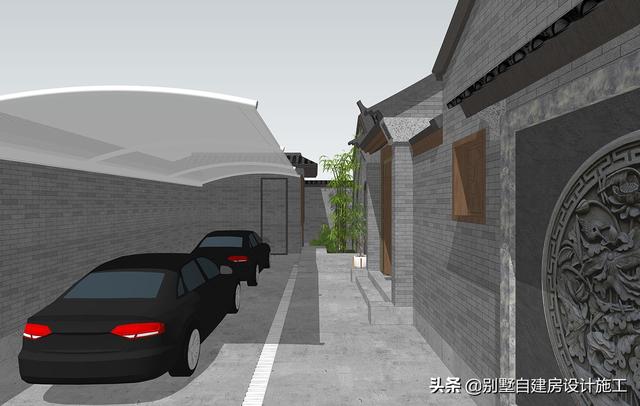 農(nóng)村四合院設(shè)計圖紙，主院功能十分齊全，可滿足業(yè)主的不同需求