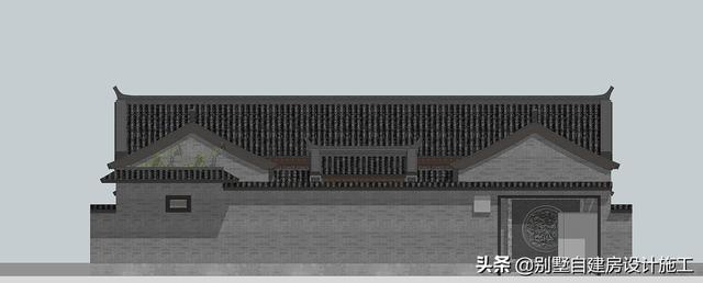 農(nóng)村四合院設(shè)計圖紙，主院功能十分齊全，可滿足業(yè)主的不同需求