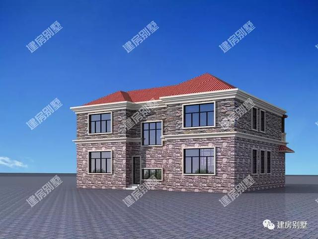 很漂亮的兩棟農(nóng)村別墅設(shè)計圖，層次感很好，值得建造