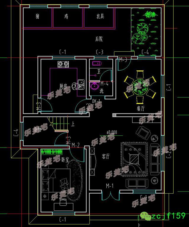 90平米農(nóng)村二層半自建房設(shè)計圖，經(jīng)典實用的三層農(nóng)村自建房設(shè)計方案