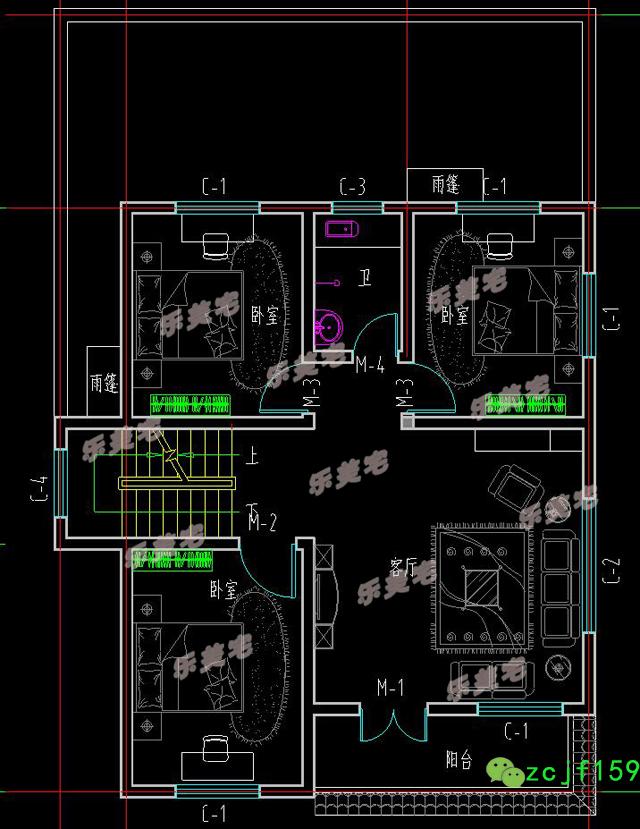 90平米農(nóng)村二層半自建房設(shè)計圖，經(jīng)典實用的三層農(nóng)村自建房設(shè)計方案