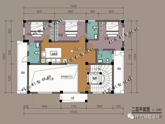 帶電梯的華麗復式別墅設(shè)計圖，功能齊全，簡直是一種享受