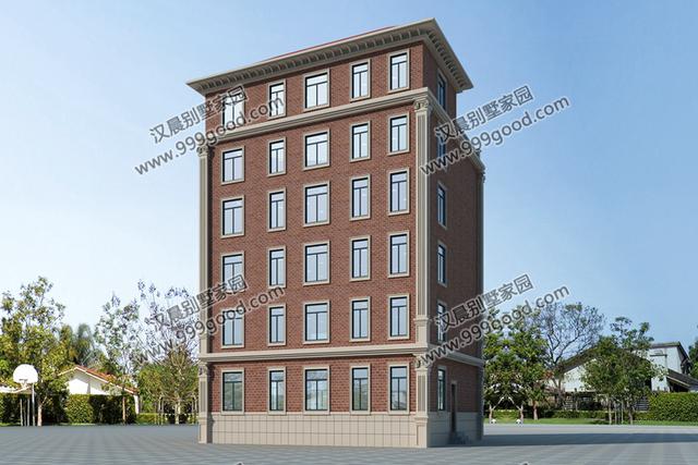 氣派6層漂亮別墅設(shè)計圖，通體的落地窗設(shè)計，更顯得時尚潮流