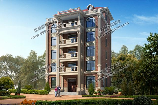 氣派6層漂亮別墅設(shè)計圖，通體的落地窗設(shè)計，更顯得時尚潮流