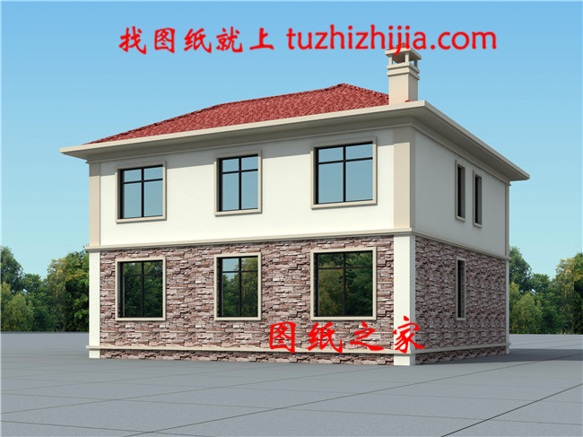 私人二層歐式別墅建筑設計圖