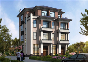 農(nóng)村四層樓房雙拼別墅設(shè)計(jì)全套施工圖，外觀低調(diào)有內(nèi)涵