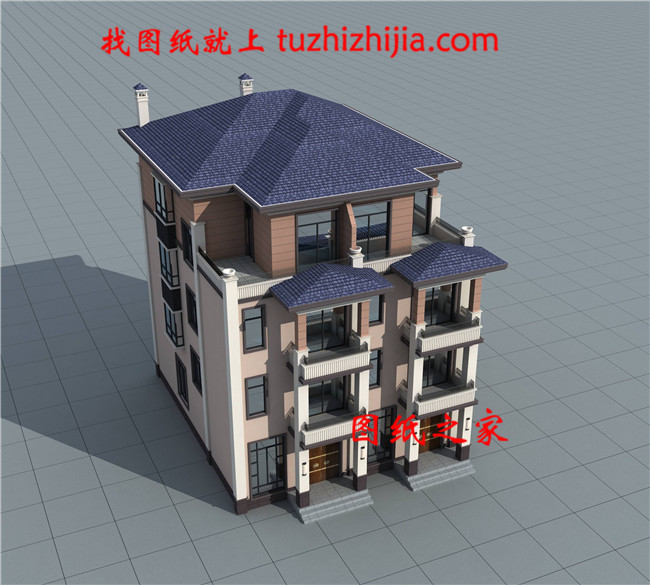 農(nóng)村四層雙拼別墅設(shè)計(jì)全套施工圖