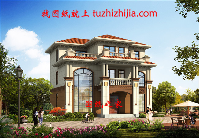 新農(nóng)村私人別墅建筑設(shè)計(jì)施工圖，全套別墅設(shè)計(jì)圖紙