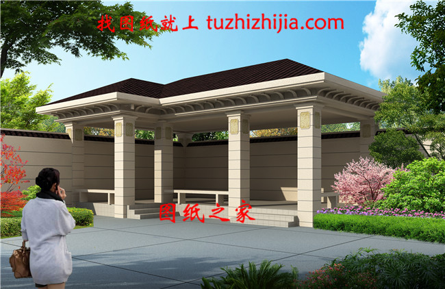 歐式二層別墅戶型圖（帶全套Cad設(shè)計施工圖+效果圖）