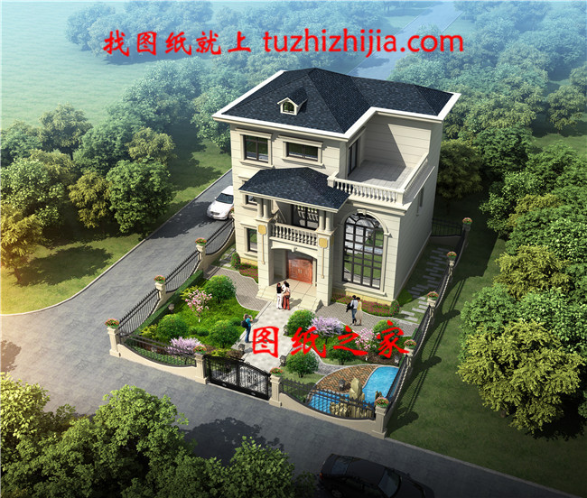 三層新農(nóng)村自建小型別墅設(shè)計(jì)圖及效果圖