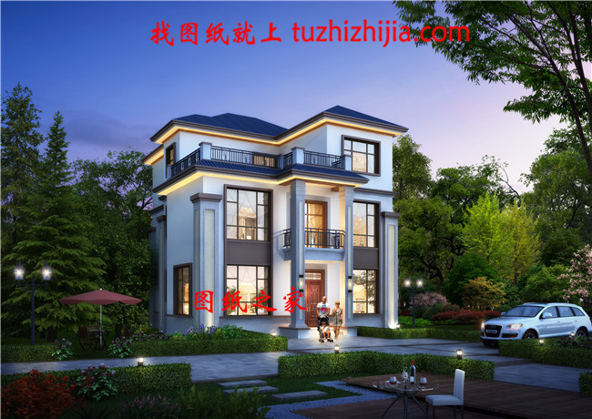 115平方米農(nóng)村三層別墅設(shè)計(jì)圖，預(yù)算30萬左右