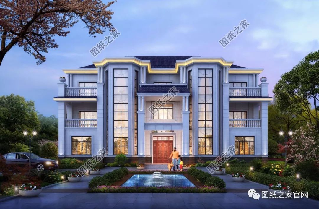 兄弟雙拼別墅二層、三層戶型方案大全（帶外觀圖片），想建雙拼的必看