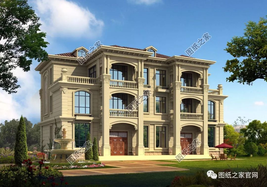 兄弟雙拼別墅二層、三層戶型方案大全（帶外觀圖片），想建雙拼的必看