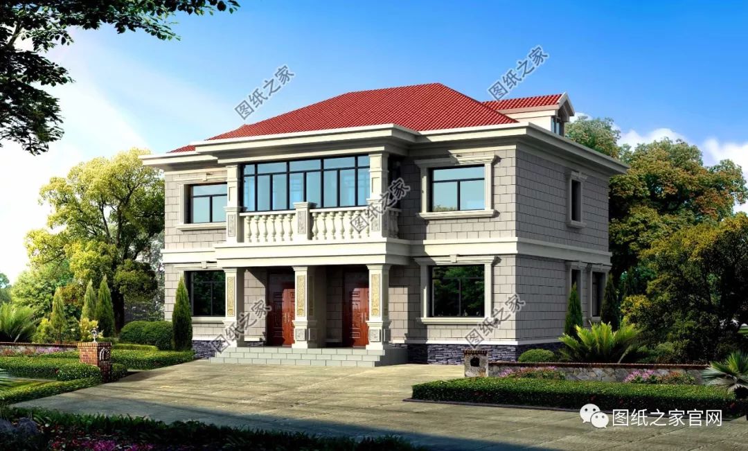 兄弟雙拼別墅二層、三層戶型方案大全（帶外觀圖片），想建雙拼的必看