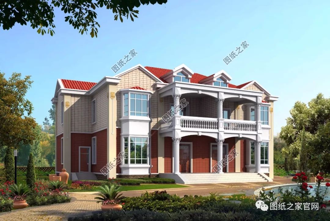 兄弟雙拼別墅二層、三層戶型方案大全（帶外觀圖片），想建雙拼的必看