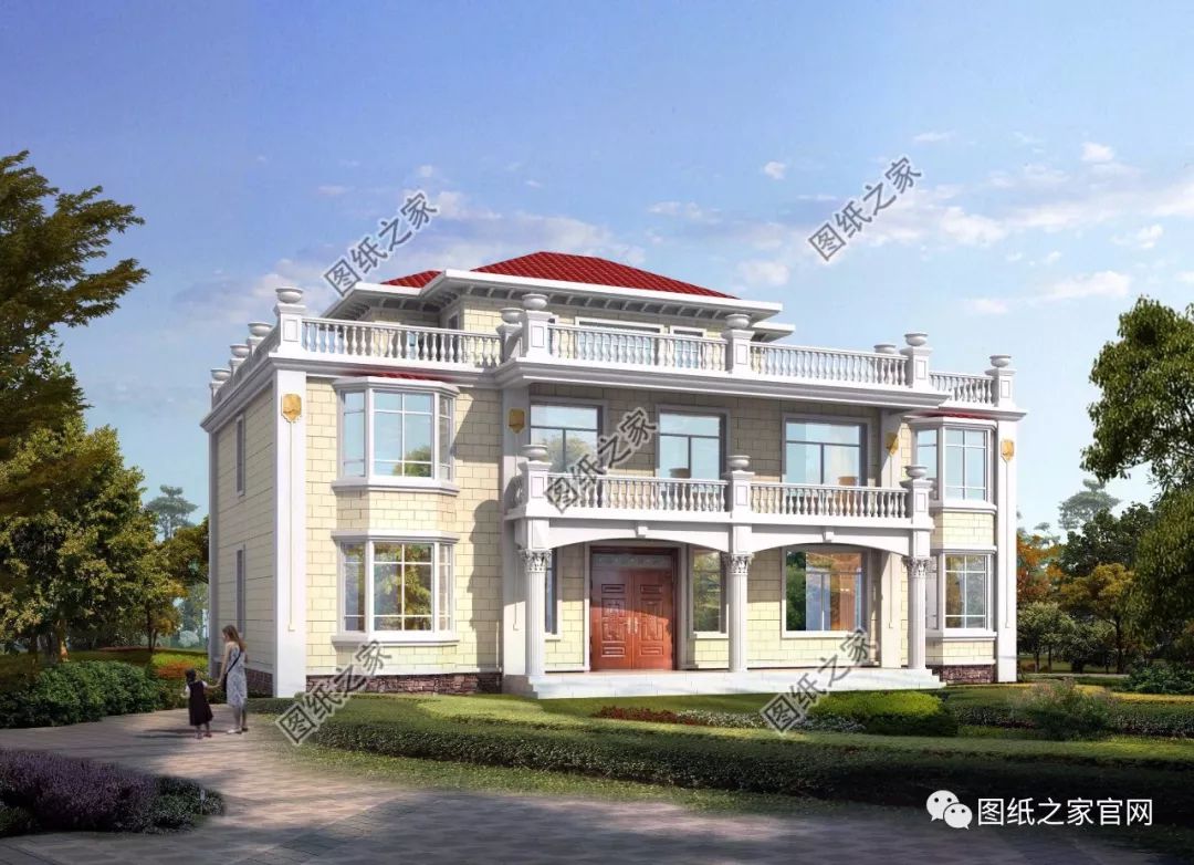 兄弟雙拼別墅二層、三層戶型方案大全（帶外觀圖片），想建雙拼的必看