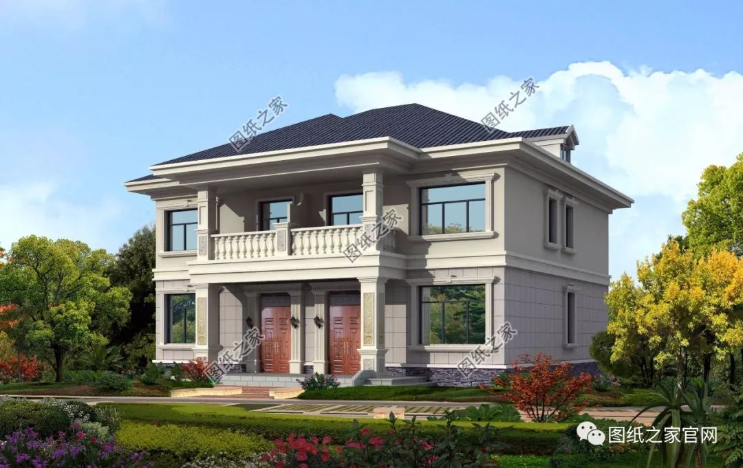 兄弟雙拼別墅二層、三層戶型方案大全（帶外觀圖片），想建雙拼的必看