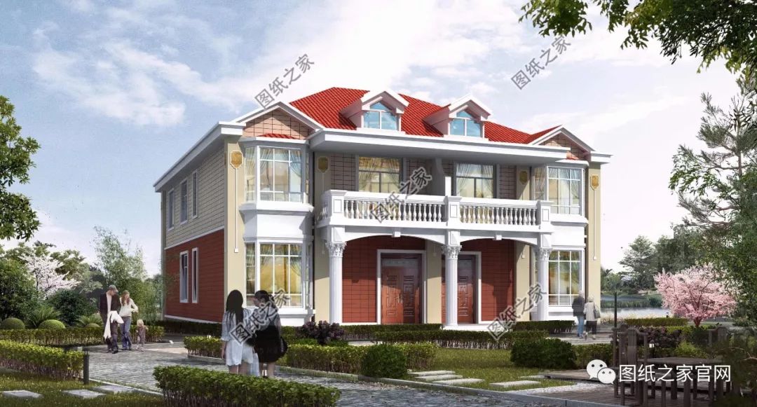 兄弟雙拼別墅二層、三層戶型方案大全（帶外觀圖片），想建雙拼的必看