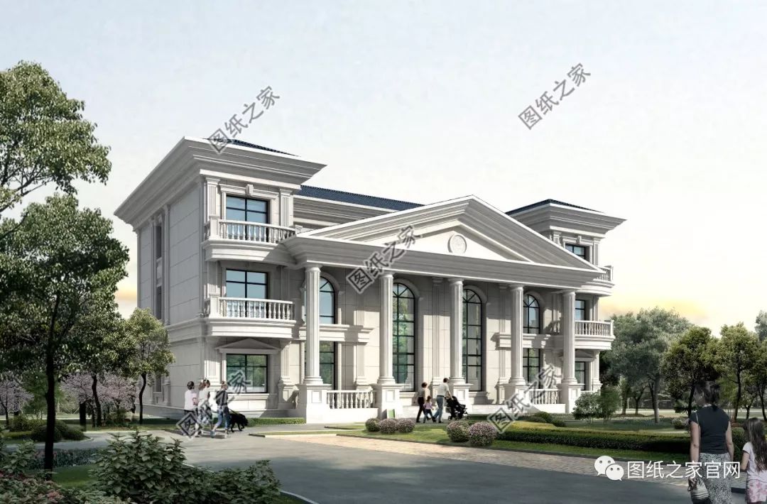 兄弟雙拼別墅二層、三層戶型方案大全（帶外觀圖片），想建雙拼的必看