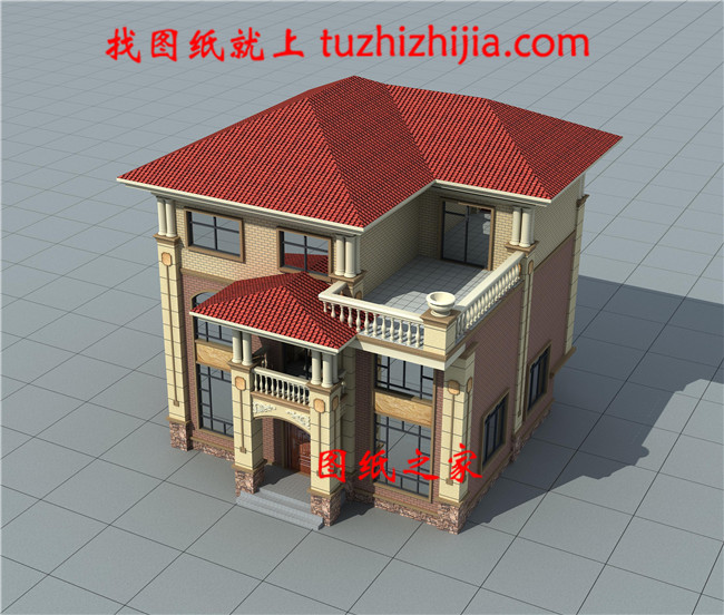 農(nóng)村三層房屋設(shè)計圖紙，帶效果圖，三層農(nóng)村住宅設(shè)計圖紙