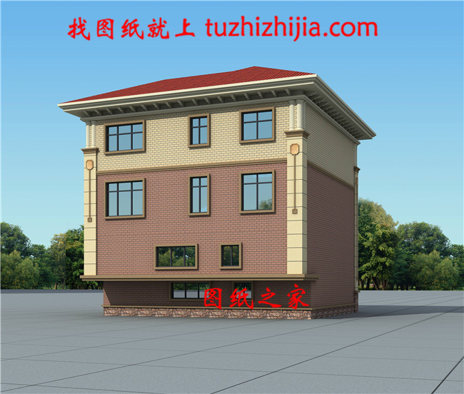 農(nóng)村三層房屋設(shè)計圖紙，帶效果圖，三層農(nóng)村住宅設(shè)計圖紙