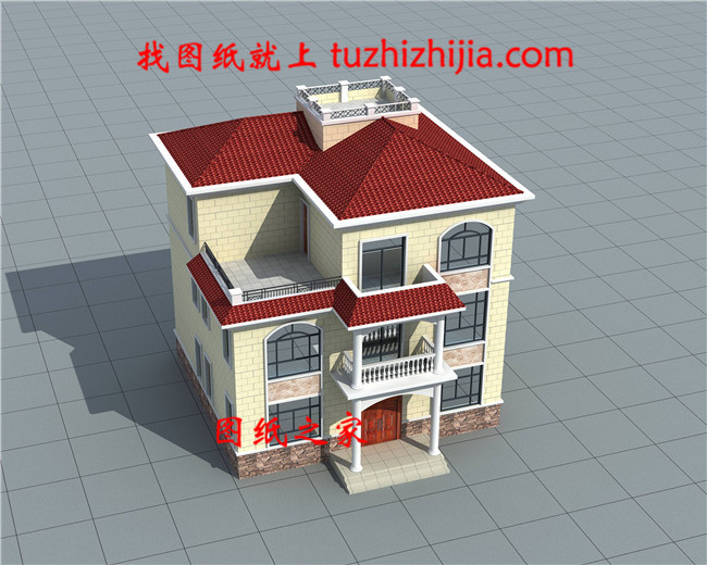 30萬(wàn)造價(jià)三層別墅建筑設(shè)計(jì)圖紙，戶型利用率高