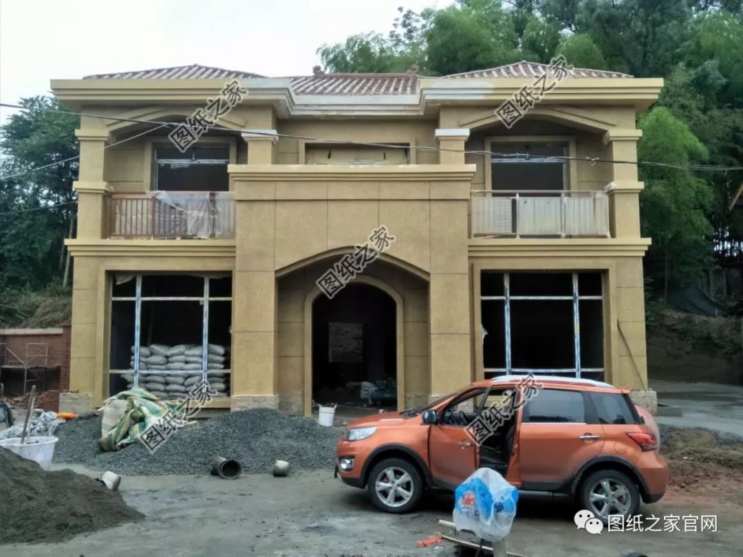 花27萬在農村自建二層小別墅，真漂亮，附戶型設計圖【建房實拍】