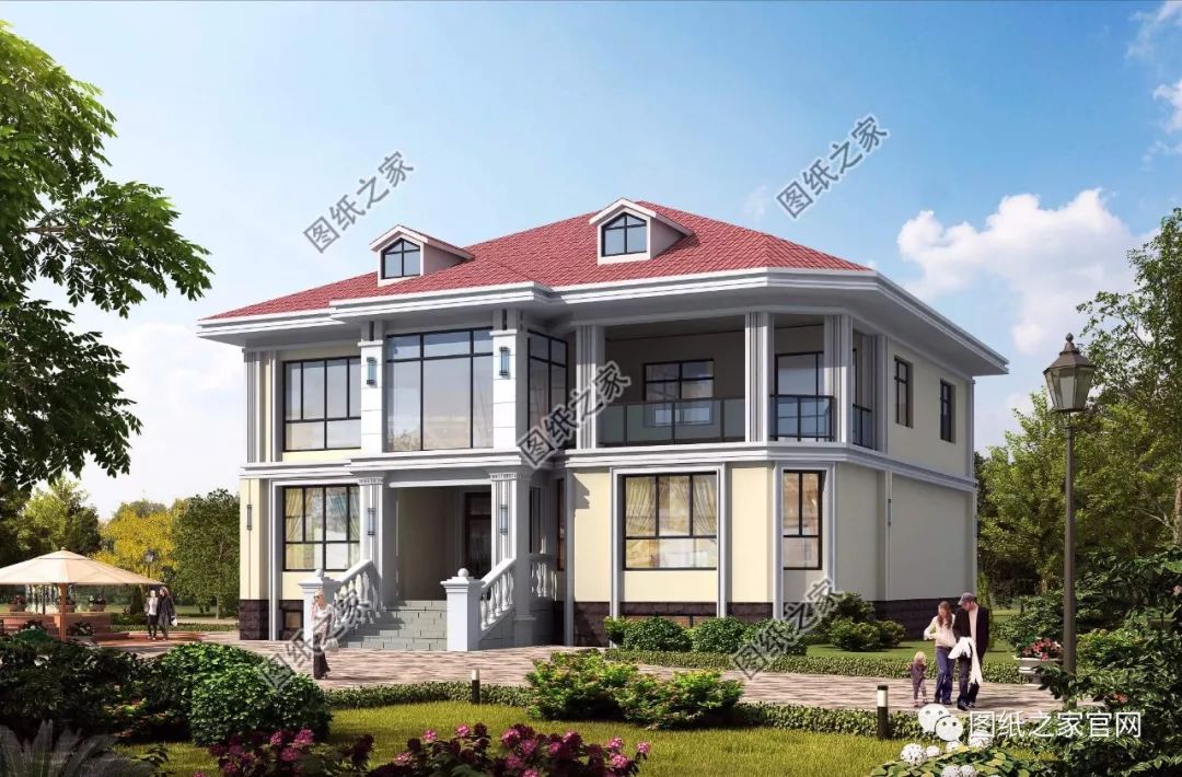 40款全新設(shè)計(jì)二層別墅外觀圖片大全，最漂亮的農(nóng)村二層小樓