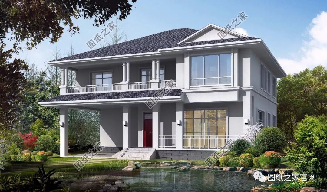 40款全新設(shè)計(jì)二層別墅外觀圖片大全，最漂亮的農(nóng)村二層小樓