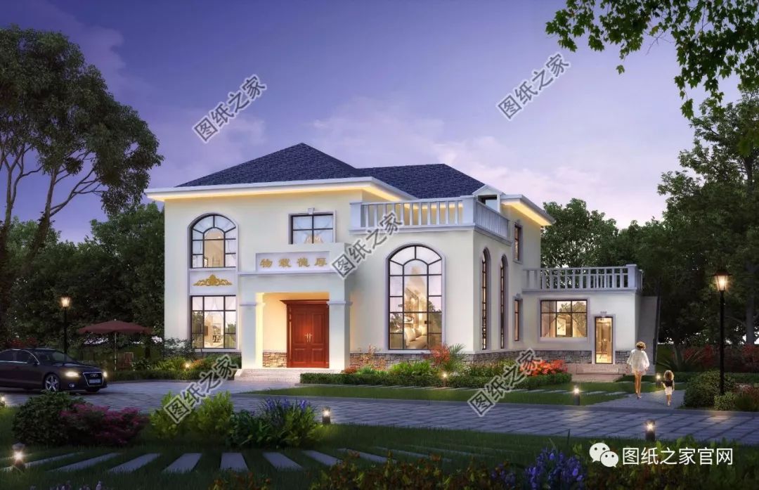 40款全新設(shè)計(jì)二層別墅外觀圖片大全，最漂亮的農(nóng)村二層小樓