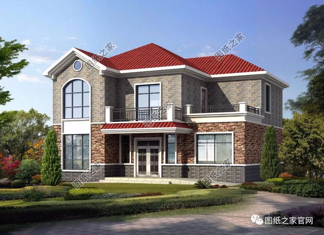 40款全新設(shè)計(jì)二層別墅外觀圖片大全，最漂亮的農(nóng)村二層小樓