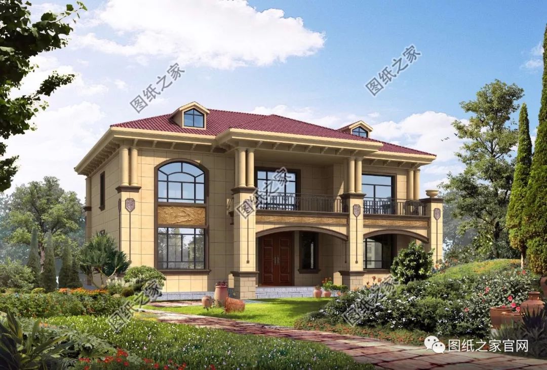 40款全新設(shè)計(jì)二層別墅外觀圖片大全，最漂亮的農(nóng)村二層小樓