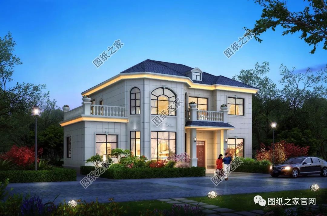 40款全新設(shè)計(jì)二層別墅外觀圖片大全，最漂亮的農(nóng)村二層小樓