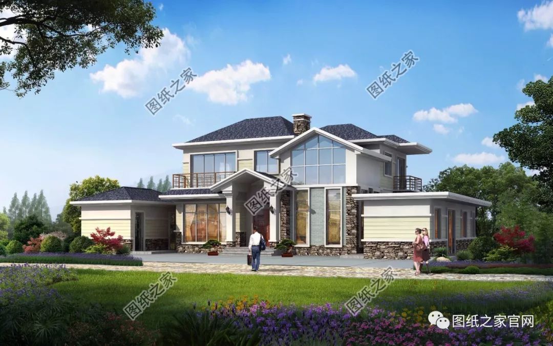 40款全新設(shè)計(jì)二層別墅外觀圖片大全，最漂亮的農(nóng)村二層小樓