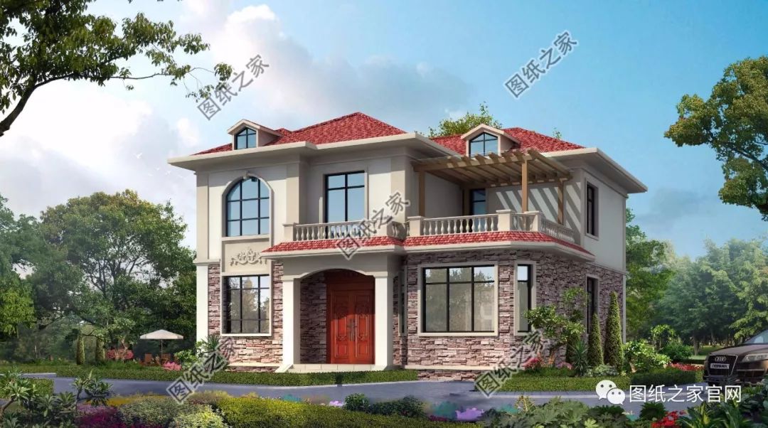 40款全新設(shè)計(jì)二層別墅外觀圖片大全，最漂亮的農(nóng)村二層小樓