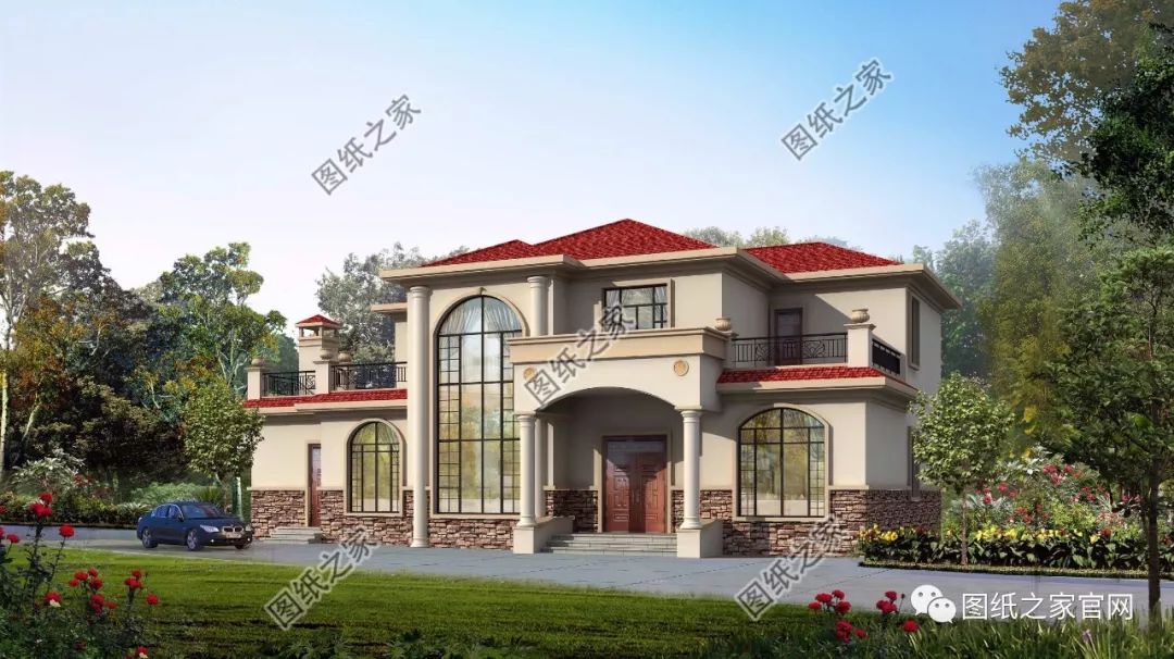 40款全新設(shè)計(jì)二層別墅外觀圖片大全，最漂亮的農(nóng)村二層小樓