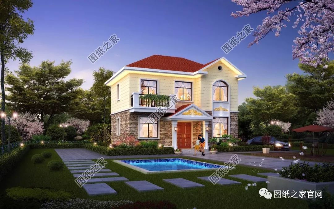 40款全新設(shè)計(jì)二層別墅外觀圖片大全，最漂亮的農(nóng)村二層小樓