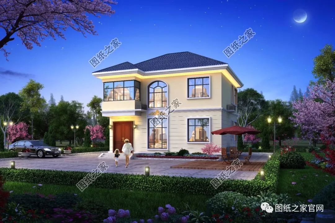 40款全新設(shè)計(jì)二層別墅外觀圖片大全，最漂亮的農(nóng)村二層小樓