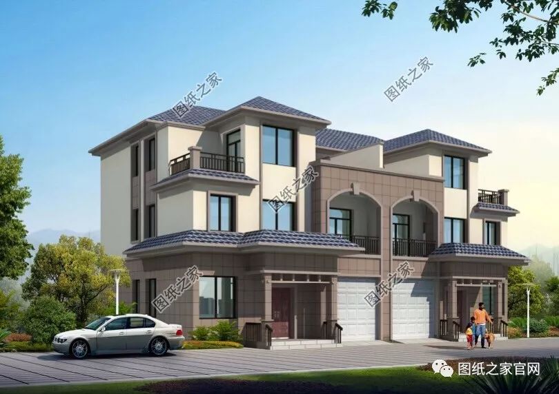 倆兄弟自建雙拼豪宅，大氣高端，主體只用50萬(wàn)左右！【建房實(shí)拍】