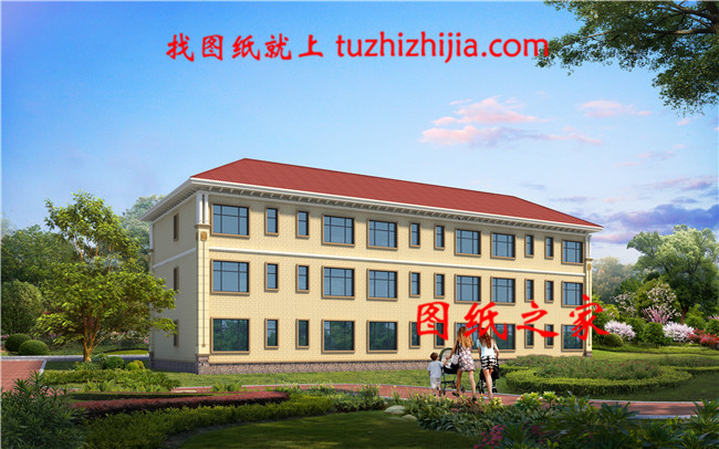 最新農(nóng)村三層三拼三戶別墅設(shè)計(jì)戶型圖效果圖