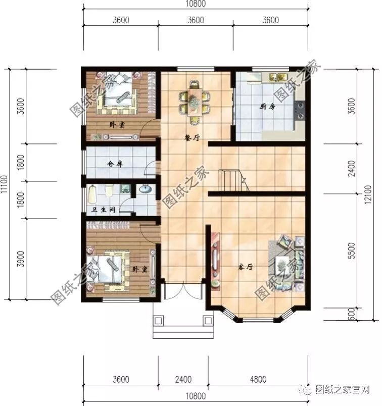 35萬建好農(nóng)村復(fù)式二層小別墅，實(shí)拍完工圖，附施工戶型圖【建房實(shí)拍】