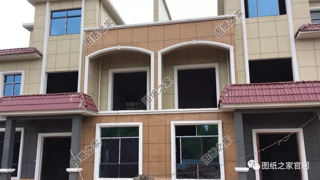 湖南兄弟自建雙拼別墅實(shí)拍圖，完工圖大氣、好看，附戶型設(shè)計(jì)【建房實(shí)拍】