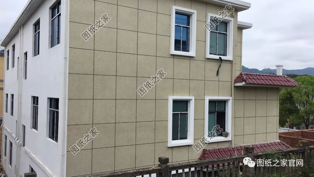 湖南兄弟自建雙拼別墅實(shí)拍圖，完工圖大氣、好看，附戶型設(shè)計(jì)【建房實(shí)拍】